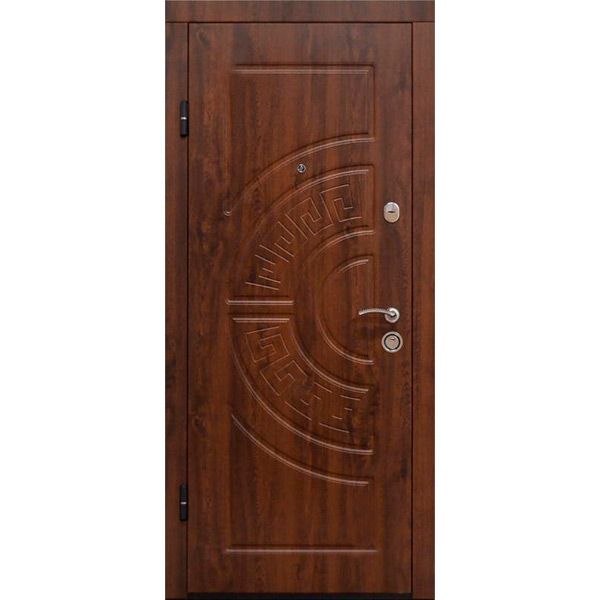 Двері вхідні Міністерство дверей КС 08 V дуб темний 2050x960мм ліві